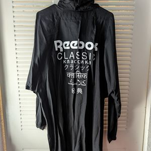 REEBOK Classic GP Black Fitness Activewear Poncho